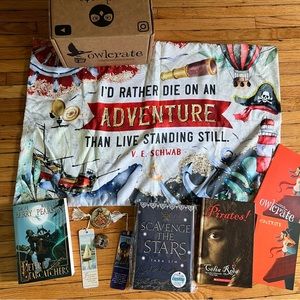 Owlcrate Adventure Bookish Bundle, Pirate Fantasy, Young Adult Book Club